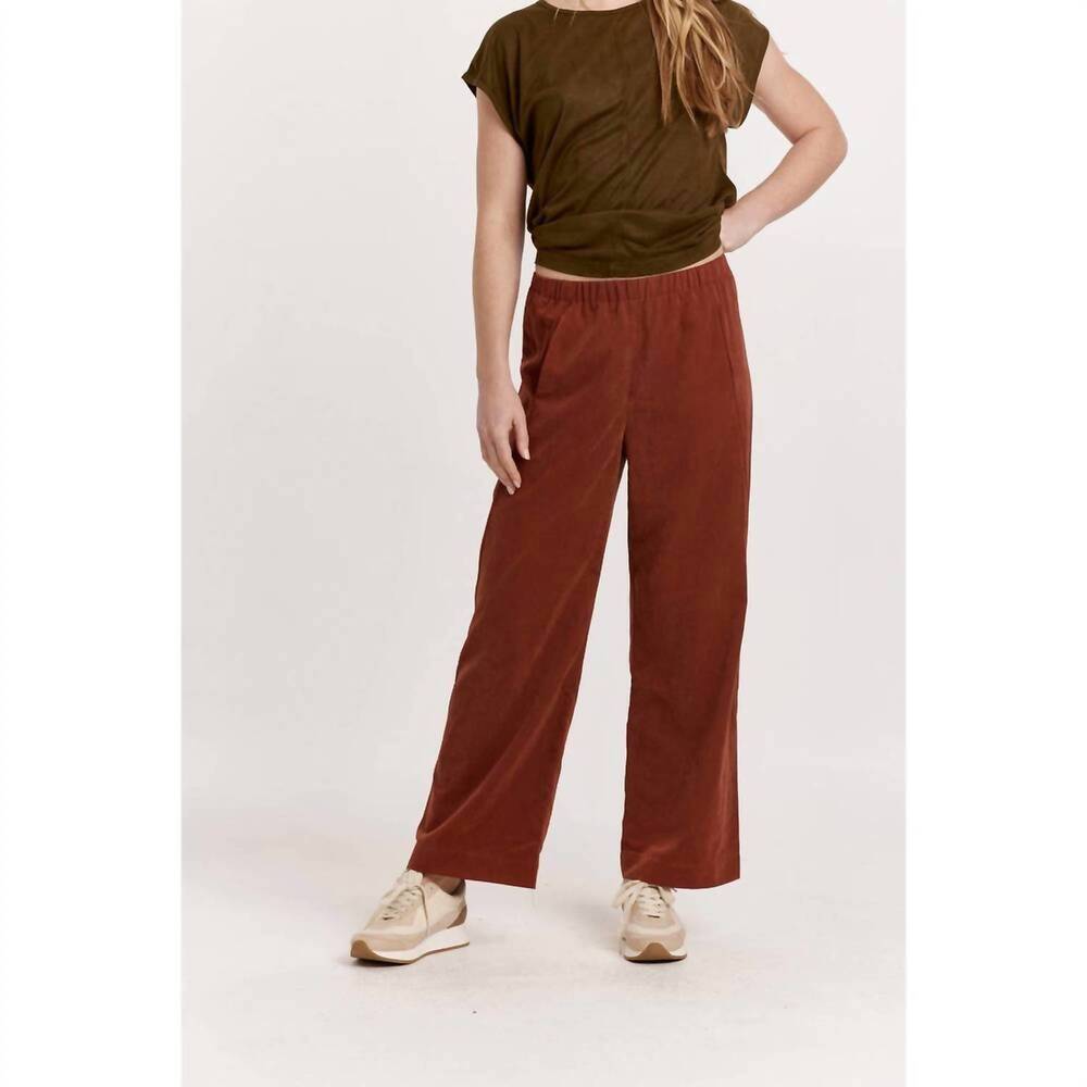 NEW ANOTHER LOVE paris pants in mahogany